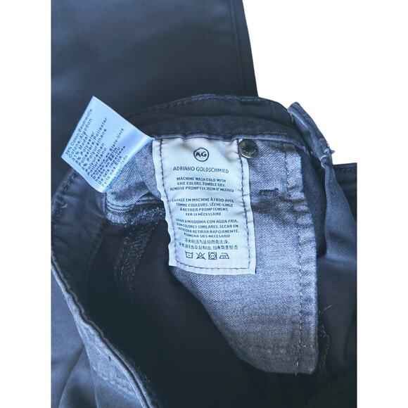 AG Adriano Goldschmied Prima Mid Rise Cigarette Jeans Black 23 - Picture 6 of 7